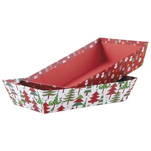 Photo CMA4632 : Rectangular Christmas basket in cardboard