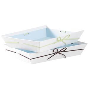 Photo CMA4641 : Rectangular cardboard tray in 2 assorted colors