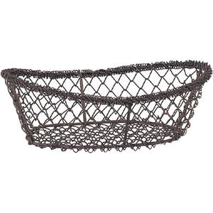 AUBRY GASPARD Bacino In Acciaio Zincato Vintage | Stile Retrò | Ideale Per Giardino E Casa | 39,5 X 27,5 X 23,5 Cm