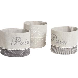 Photo CPA1800 : Grey cotton bread basket