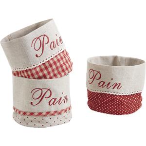 Photo CPA1810 : Red cotton bread basket
