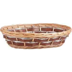 Photo CPR2950 : Stained half willow and wood basket