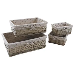 Photo CRA441SC : Grey split willow storage baskets