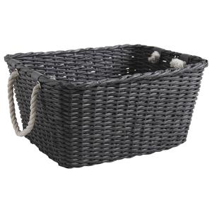 Photo CRA4550 : Grey stained recycled paper storage basket