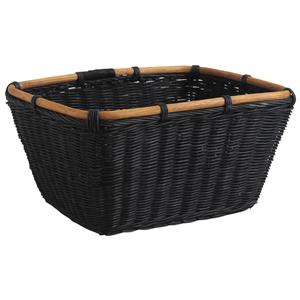 Photo CRA4570 : Black stained rattan storage basket