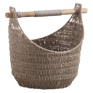 Photo CRA4810 : Taupe grey paper rope basket