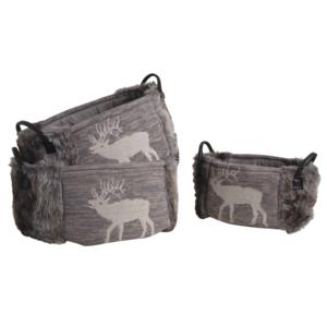 Photo CRA510SC : Storage baskets with deer design