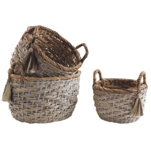 Photo CRA518S : Banana tree and rattan storage baskets