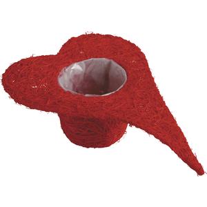 Photo CSV114SP : Cache-pot coeur en sisal