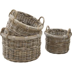 Photo CUT143S : Large pulut rattan storage baskets