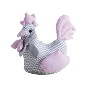 Photo DAN2470 : Grey and pink doorstop Hen