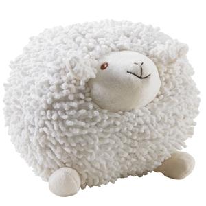 Photo DAN2512C : Mouton Shaggy en coton blanc 20cm