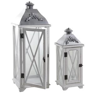 Photo DBO211SV : White wood lanterns