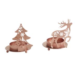 Photo DBO2290 : Copper-colored metal candle holder