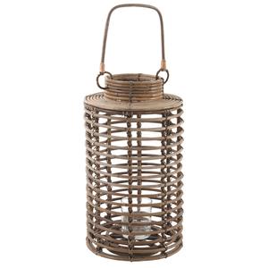 Photo DBO2550V : Grey pulut rattan lantern