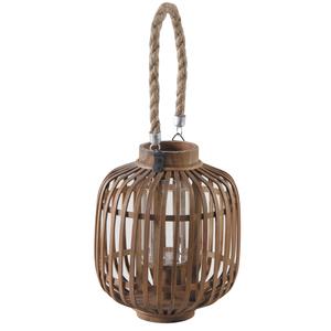 Photo DBO2600V : Bamboo and natural wood lantern