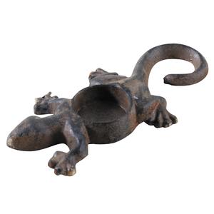 Photo DBO2680 : Cast iron lizard candle holder