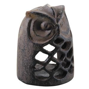 Photo DBO2700 : Cast iron owl candle jar