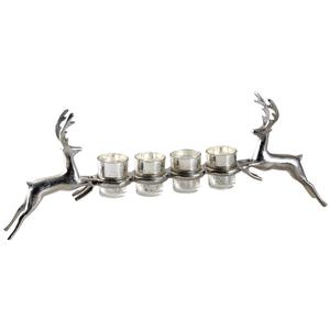 Photo DBO2790V : Deer candle holder with 4 vanilla candles