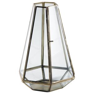 Photo DBO2990V : Brass and glass candle holder