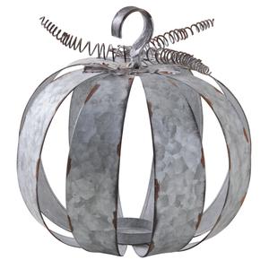 Photo DBO3190 : Pumpkin antique metal candle holder