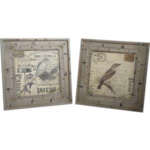 Photo DCA1670 : Wooden frame with bird design