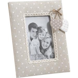 Photo DCA1850V : Cotton photo frame with hearts