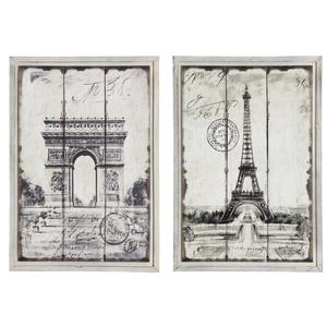 Photo DCA211S : Pictures of Paris on wood