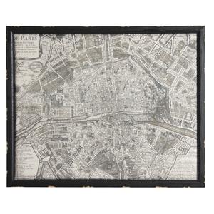 Photo DCA2130 : Wooden Paris map art print