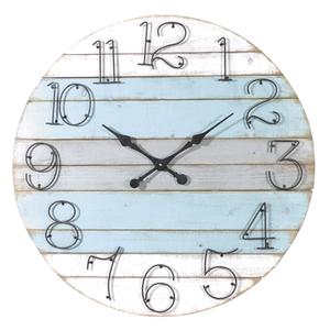 Photo DHL1540 : Horloge ronde en bois