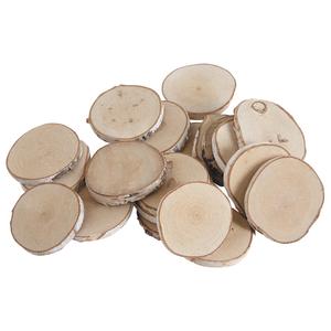 Photo DMI118S : Birch wood slices for table decor