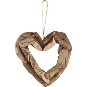 Photo DMO1230 : Wooden hanging heart