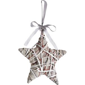 Photo DMO1280 : Wood and willow hanging star