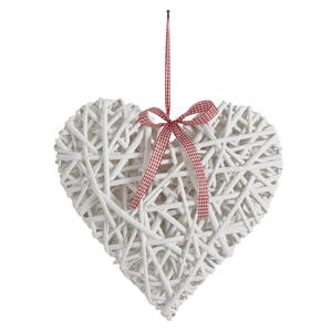 Photo DMO1332 : Lacquered willow hanging heart