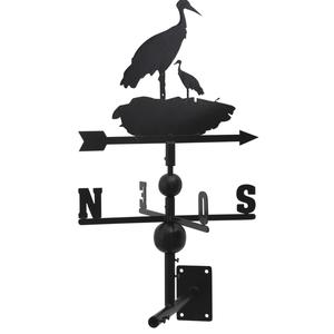 Photo DMU1450 : Wrought iron weather vane with stork design