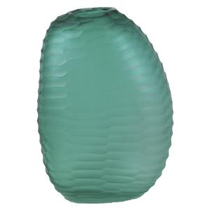Photo DVA1450V : Turquoise glass vase