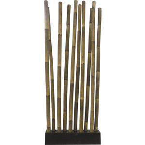 Photo DVI1390 : Socle + 10 tiges de bambou patiné noir