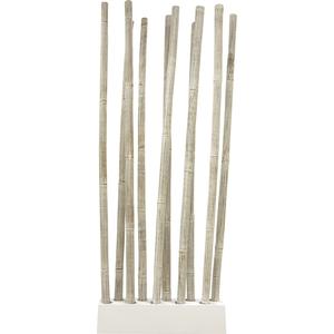 Photo DVI1400 : White lacquered bamboo fence