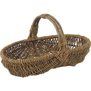 Photo FCO1380 : Unpeeled willow basket with handle