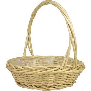 Photo FCO192SP : Natural white willow baskets with handle
