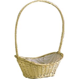 Photo FCO2830P : Split willow flower basket with handle