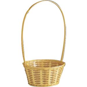 Photo FCO3311P : Bamboo and fern flower basket with handle
