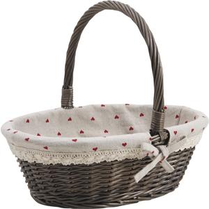 Photo FCO458SJ : Grey willow baskets with handle
