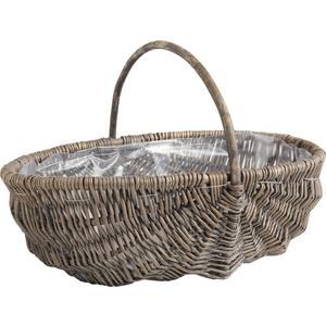 Photo FCO473SP : Grey willow baskets with handle