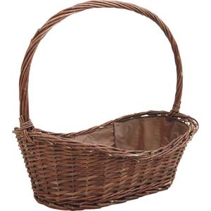 Photo FCO4962P : Split willow flower basket with handle