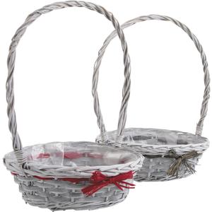 Photo FCO5130P : Half willow and wood fruit basket with handle