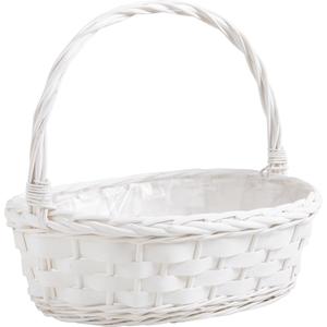 Photo FCO519SP : Half willow and wood baskets with handle