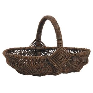 Photo FCO5320 : Unpeeled willow basket with handle