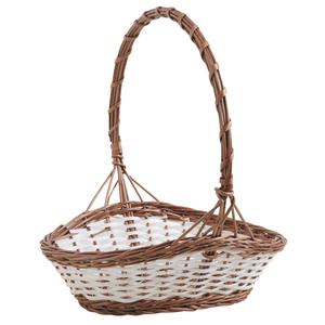Photo FCO5460 : Polyrattan and unpeeled willow fruit basket