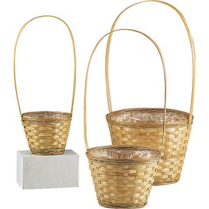 Photo FCP1151P : Bamboo flower basket with handle